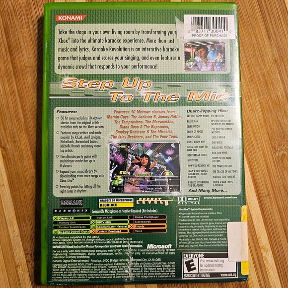 Original X-Box Karaoke Revolution + Karaoke Revolution Party + Konami MIC Bundle - Picture 6 of 13